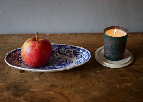 Luneville x Toile de Jouy,  Oval plate