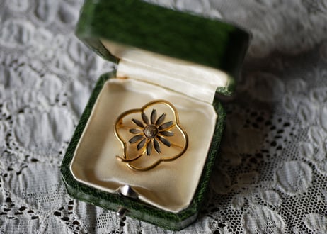french brooch お花のブローチ フランスアンティーク