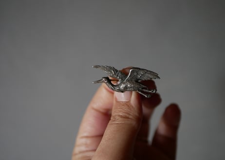 鳥のアンティークブローチ③　　ヴィンテージブローチ　フランスアンティーク　ブロカントのある暮らし