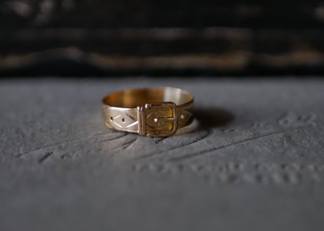 K18 Belt Buckle ring, FRANCE