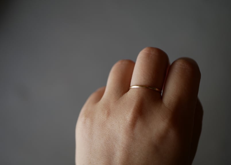 ヴィンテージ K18 ゴールド シンプルリング K18シンプルヴィンテージ