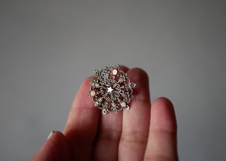 Filigree brooch, フランスアンティーク　ブロカントのある暮らし