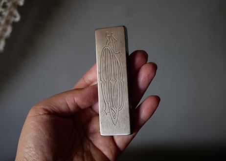 2 Metal engraving , monogramme　フランスアンティーク