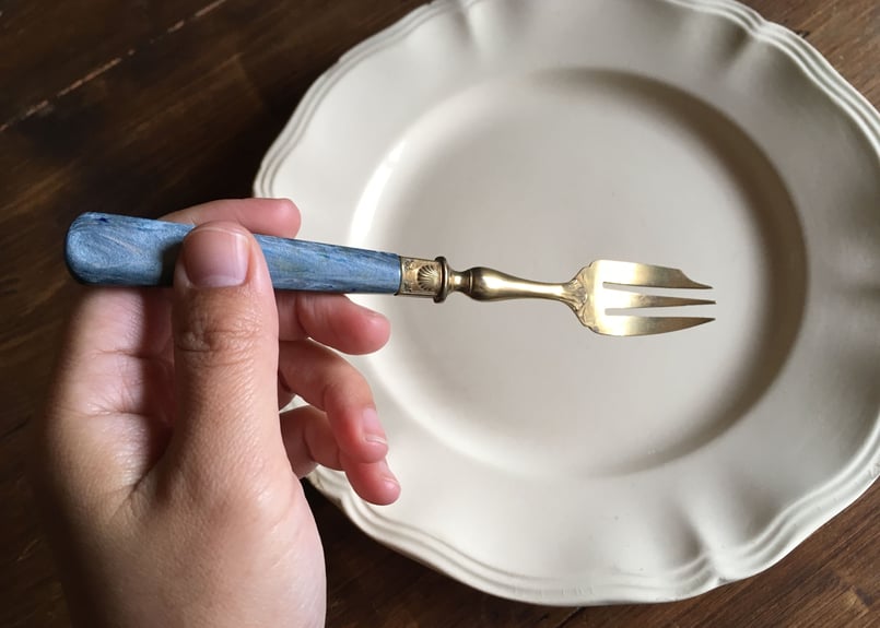 フランス アンティーク デザートフォーク シェル | mamantique