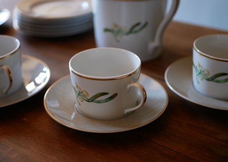 ５客→３客　LIMOGES リモージュ 宿り木  カップ＆ソーサー