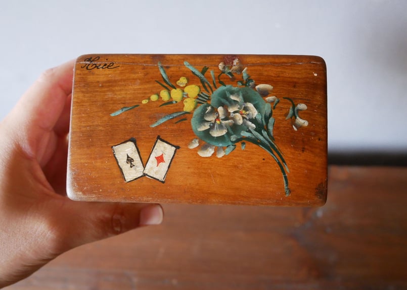 ミモザのトランプボックス フランスアンティーク | mamantique