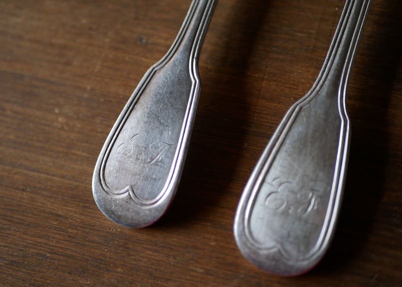 CHRISTOFLE クリストフル シルバーフォーク モノグラム フランス