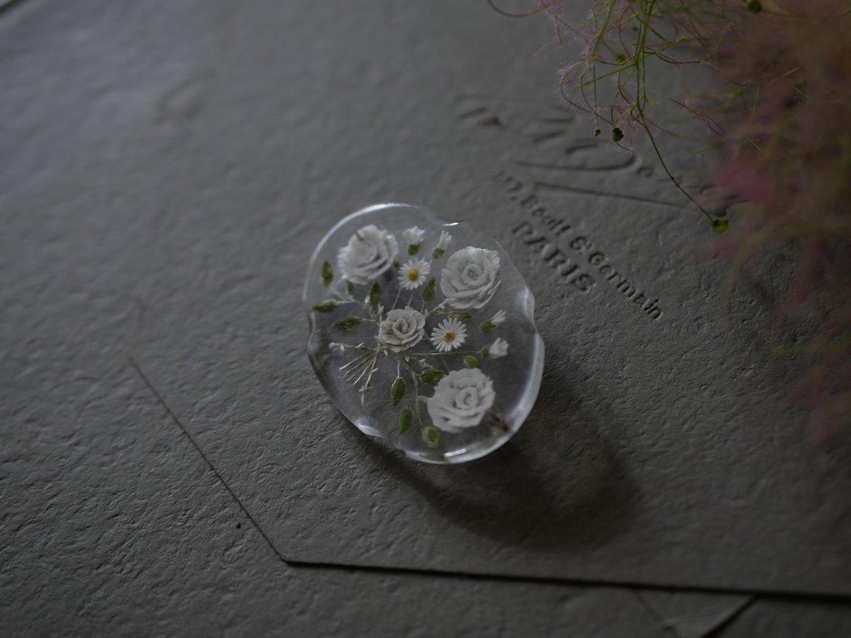 Flower Bouquet フラワーブーケ ルーサイトブローチ ヴィンテージ