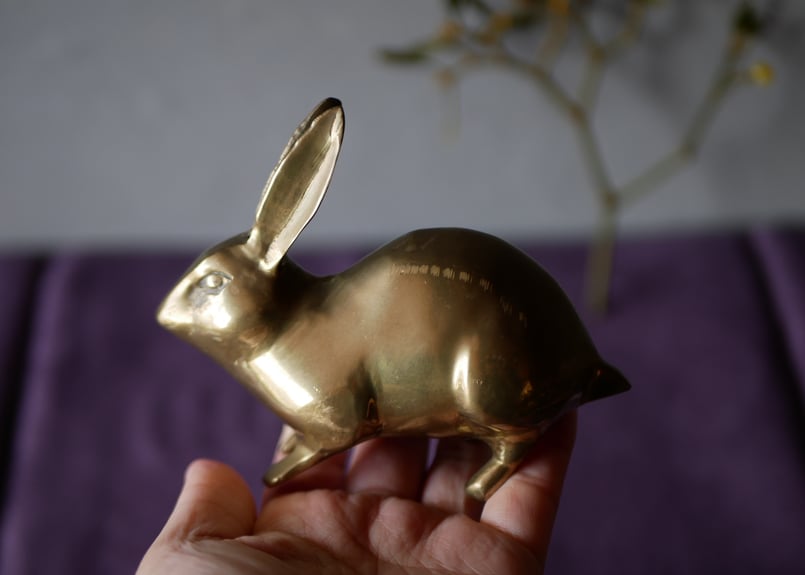 フランスアンティーク　ラビット　モールド　 ウサギ フランスアンティーク ラビット モールド ウサギ