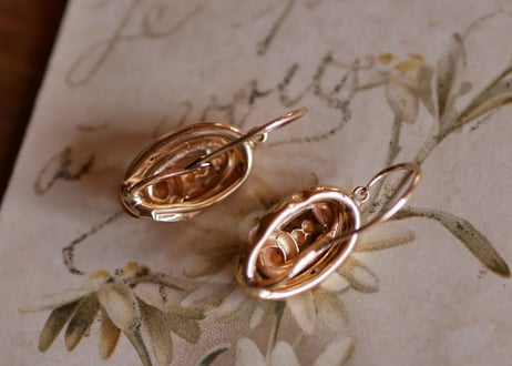 FE-01 フランス antique earrings アンティークイヤリング