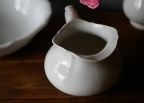 creil et montereau , picher and bowl