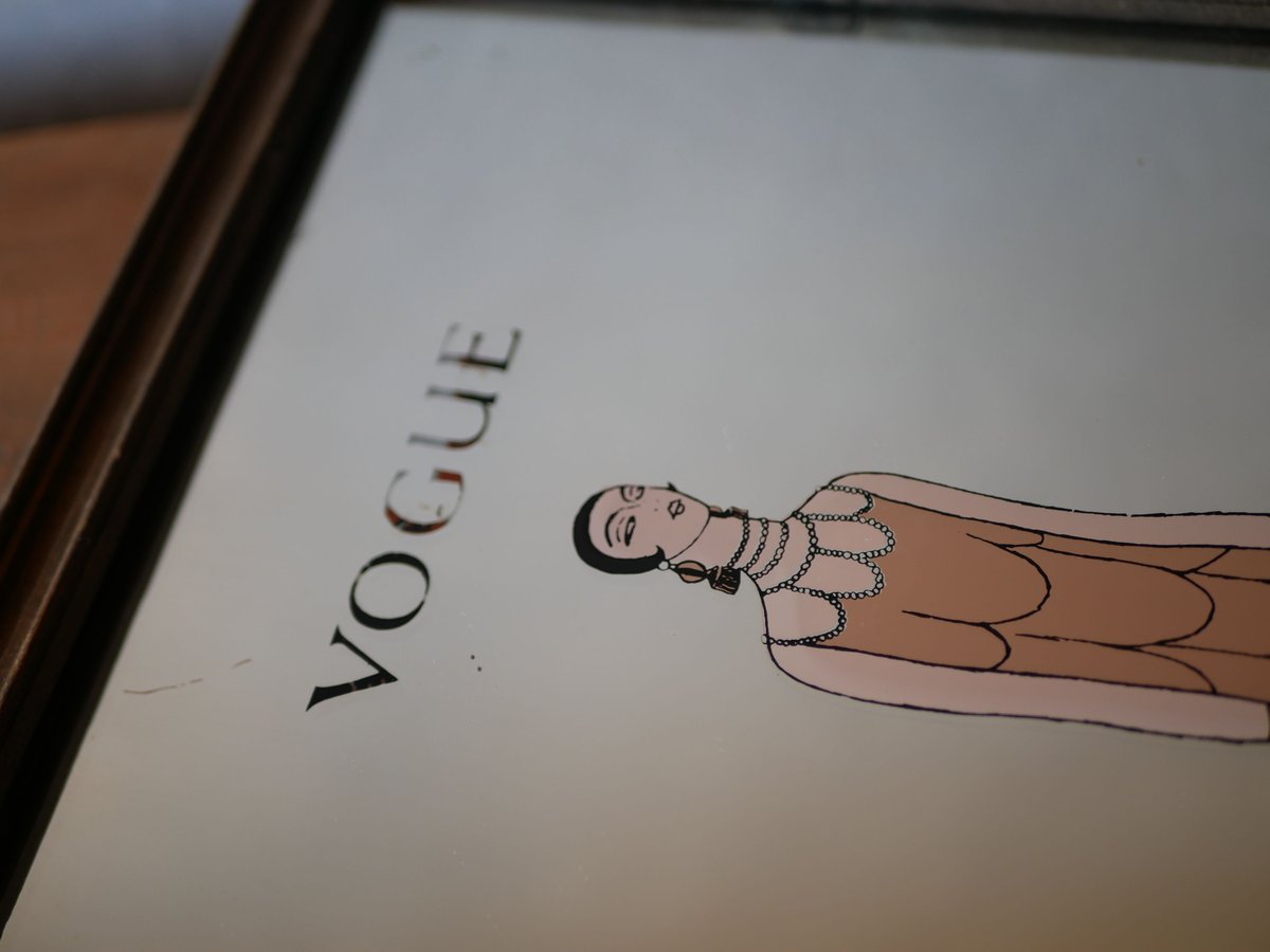 ミラー VOGUE ヴォーグの鏡 レトロモダン フランスアンティーク
