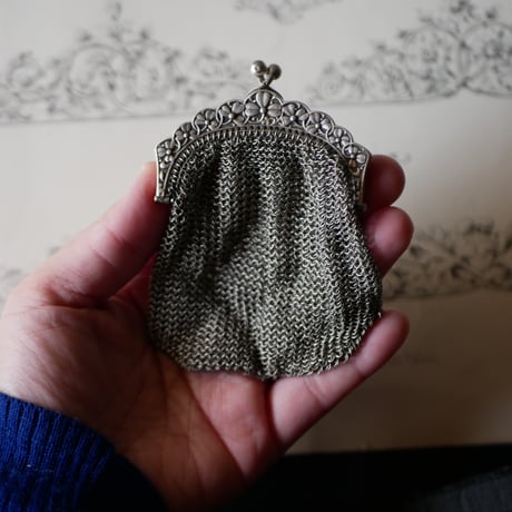 クリスマスSALE アンティーク　ヴィクトリアン　メッシュ　パース　入れ メッシュパース | STORES