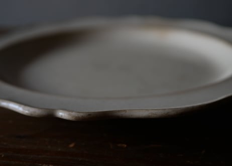 montereau モントロー 花リム plate フランスアンティーク クレイユモントロー