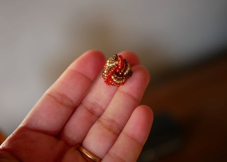 ビーズ イヤリング FRANCE antique BROCANTE vintage