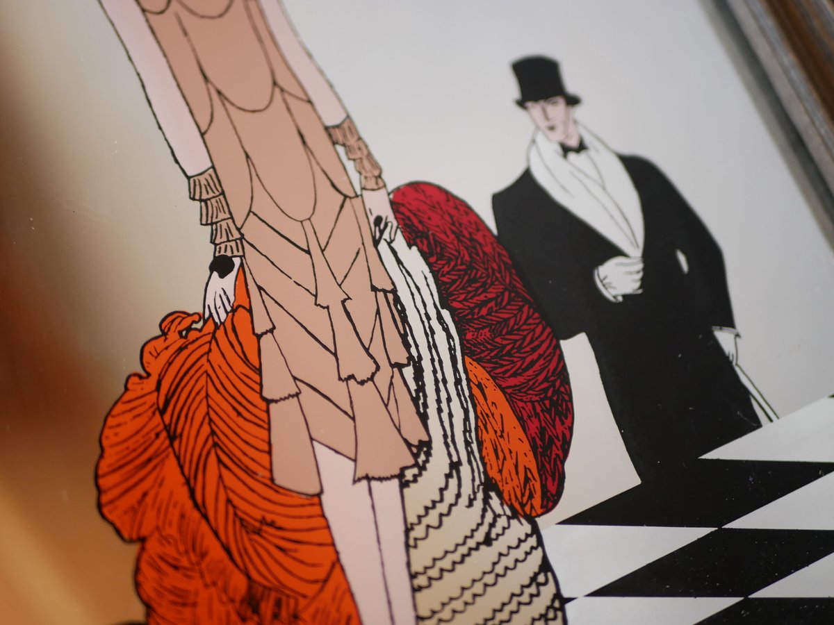 ミラー VOGUE ヴォーグの鏡 レトロモダン フランスアンティーク