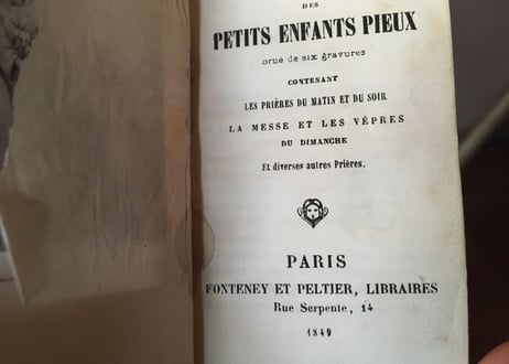 フランスアンティーク  祈祷書 ミセル ミニ