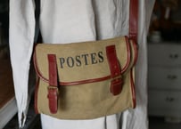 POSTES  vintage ショルダーバッグ　フランスの郵便配達員　フランスアンティーク