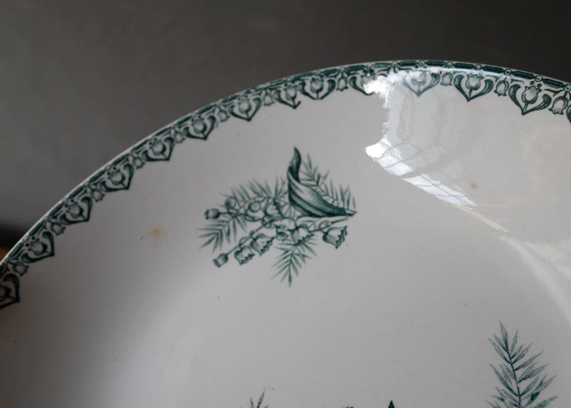 2.St.amand すずらん スープ皿 フランスアンティーク | mamantique 2.St.amand すずらん スープ皿 フランスアンティーク | mamantique