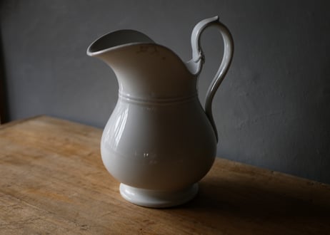 クレイユモントロー　フランスアンティーク　ピッチャー　ピシェ　花器　アンティークのある暮らし
