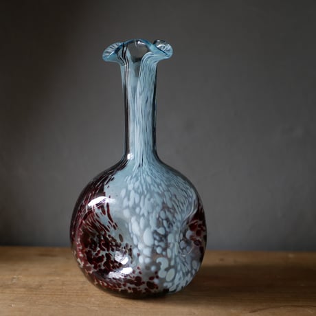 ロイヤルブルーのフラワーベース　フランスヴィンテージ　ブロカントのある暮らし ロイヤルブルーのフラワーベース フランスヴィンテージ ブロカントの