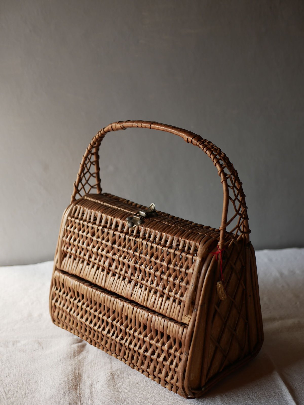 パニエ 籠バッグ フランスアンティーク ブロカント | mamantique