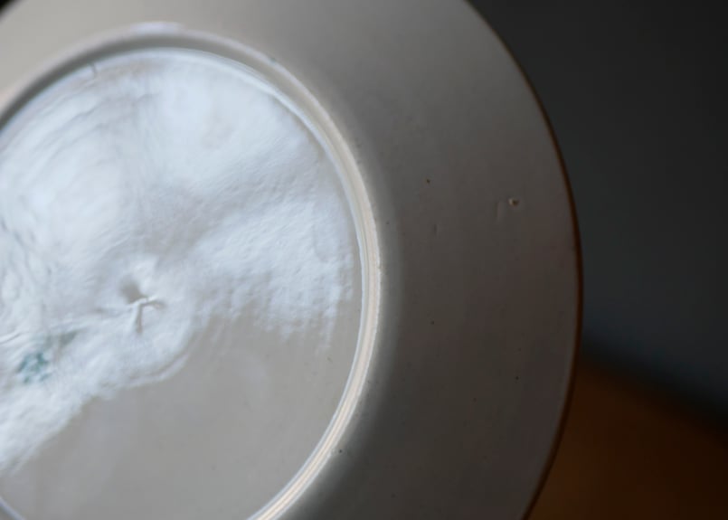 クレイユモントロー 鈴蘭 プレート ソーサー フランスアンティーク