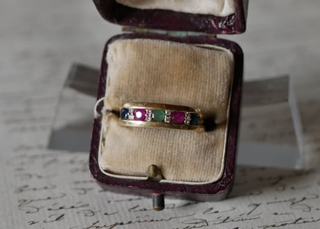 【御予約品】FR-20  Colorful Ring , K18 french ring