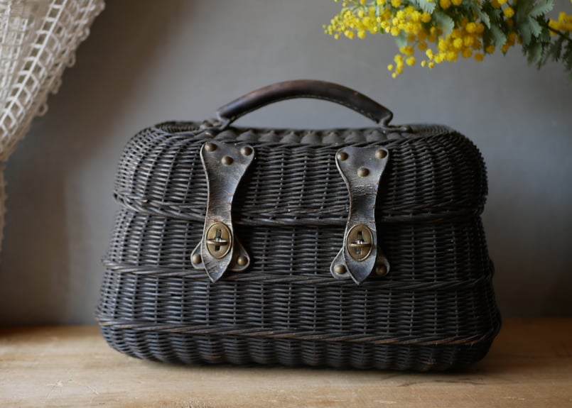 サックドフィヨンセ アンティークパニエ フランス アンティーク