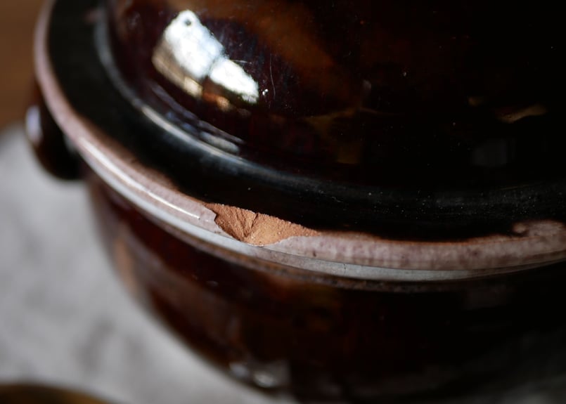 キュノワ フランスアンティーク スープポット キュノワール ブロカント