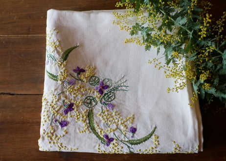 mimosa table cloth