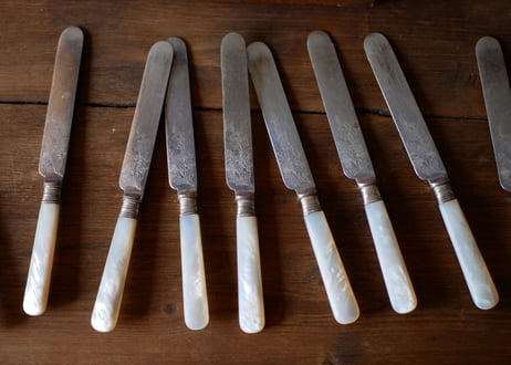 silver plated knife