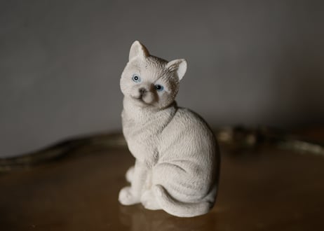 白い猫　Chat Blanc　フランスヴィンテージ　ブロカントのある暮らし