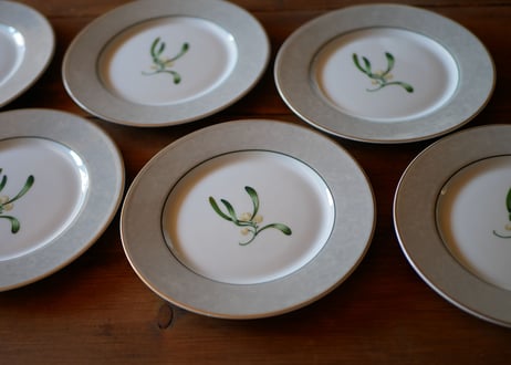 STOCK→１　フランス  LIMOGES リモージュ 宿り木  プレート