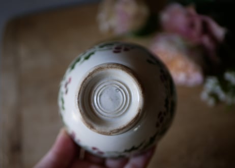 【T様御成約品】ヒイラギ　ミニカフェオレボウル　フランスアンティーク　ブロカントのある暮らし