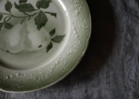 Luneville デザート皿　ラフランス　ブロカントのある暮らし