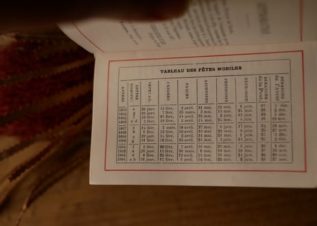 ミセル　祈祷書　モノグラム　MA　フランスアンティーク　アンティークのある生活