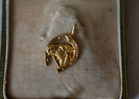 Horseshoe,  K18 Pendant top
