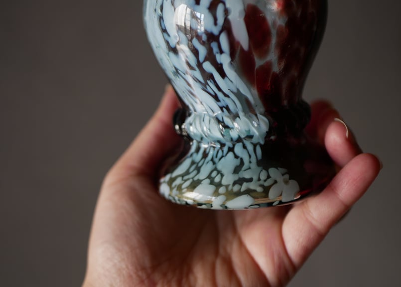 クリシー フラワーベース フリル 花瓶 花器 フランスヴィンテージ