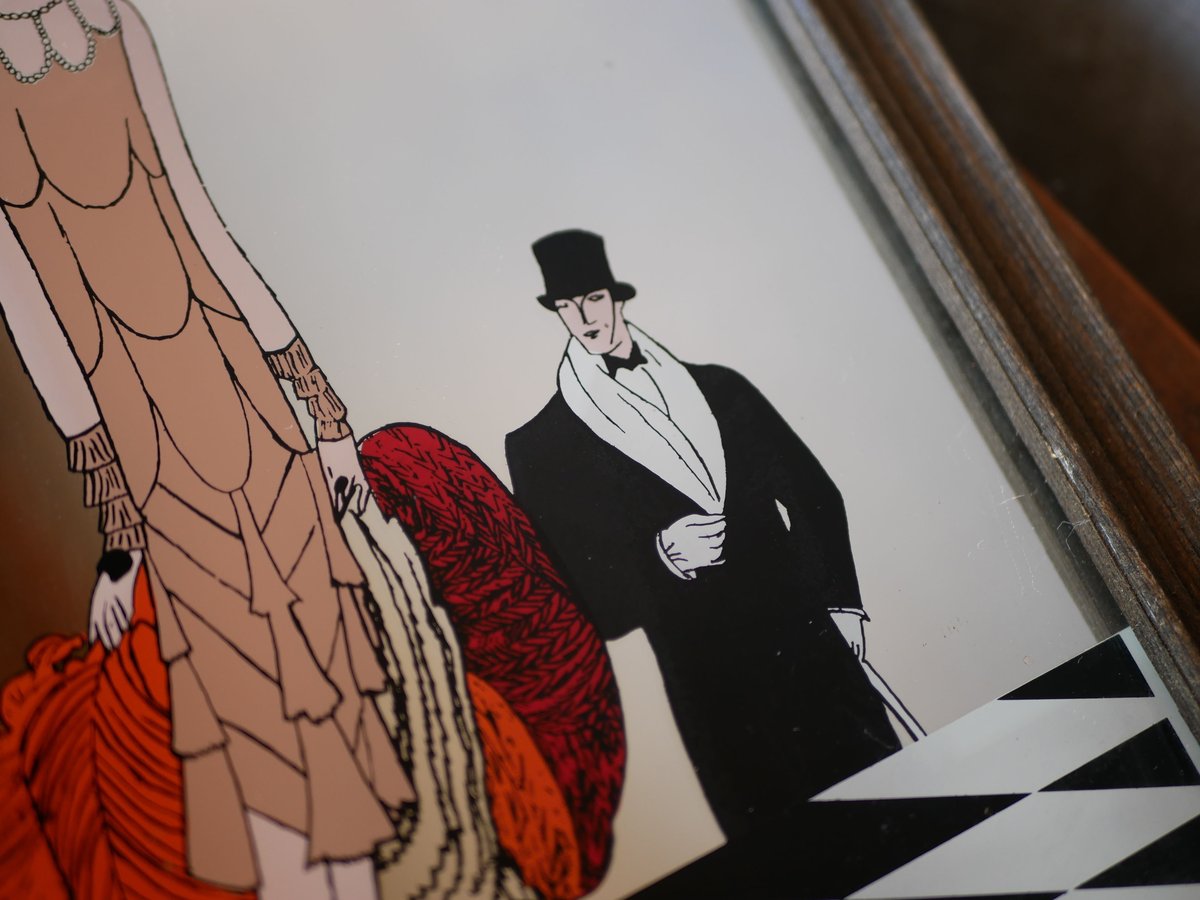 ミラー VOGUE ヴォーグの鏡 レトロモダン フランスアンティーク