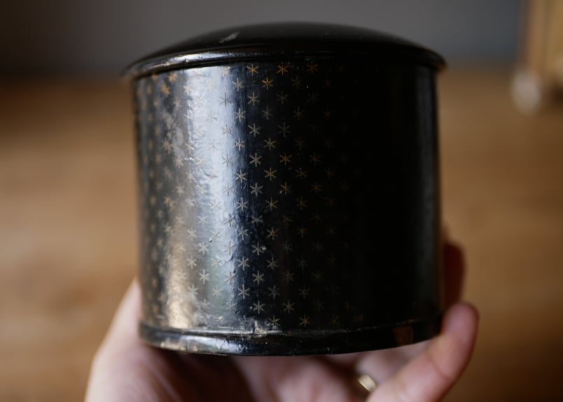 フランスアンティーク パピエマシェ塵取りナポレオン フランスアンティーク パピエマシェ塵取りナポレオン