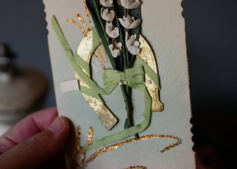 muguet bouquet, card
