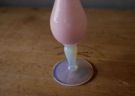 no.6 　オパリンガラス　フラワーベース　フランスヴィンテージ　ブロカントのある暮らし