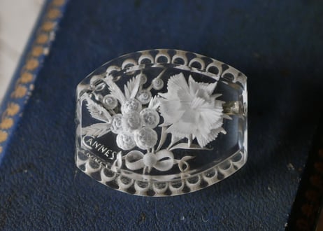 Lucite brooch