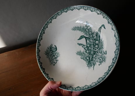 ３．St.amand すずらん スープ皿　フランスアンティーク