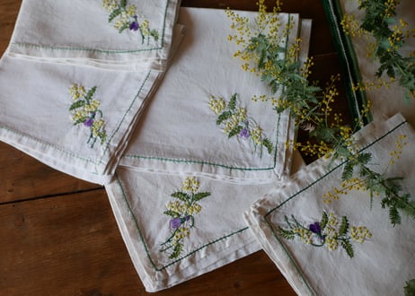 mimosa serviettes