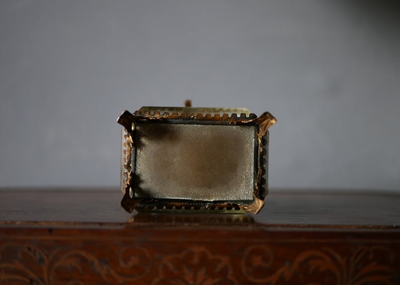 ガラスのアンティークジュエリーボックス フランスアンティーク