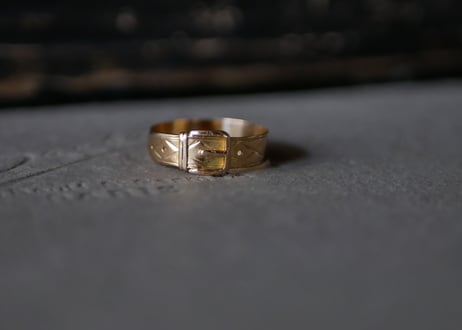 K18 Belt Buckle ring, FRANCE