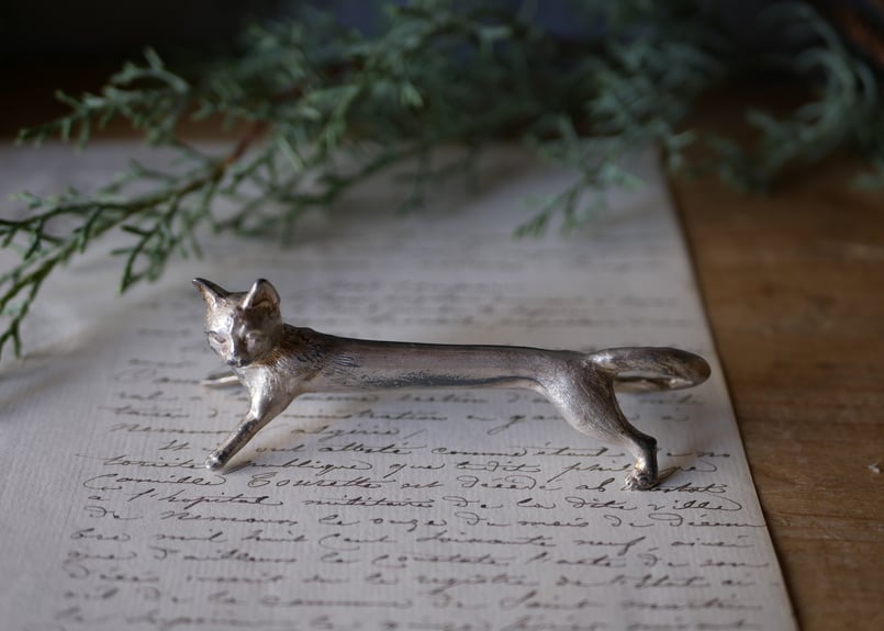 猫のナプキンリング　フランスアンティーク　ブロカントのある暮らし 2. 猫のナプキンリング フランスアンティーク ブロカントのある