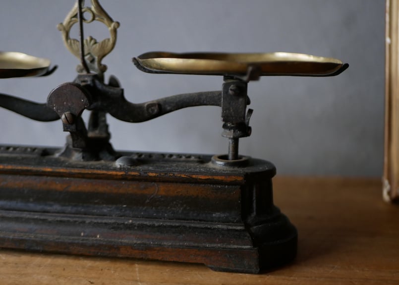 EL FORCE フランスアンティーク バランススケール 上皿天秤